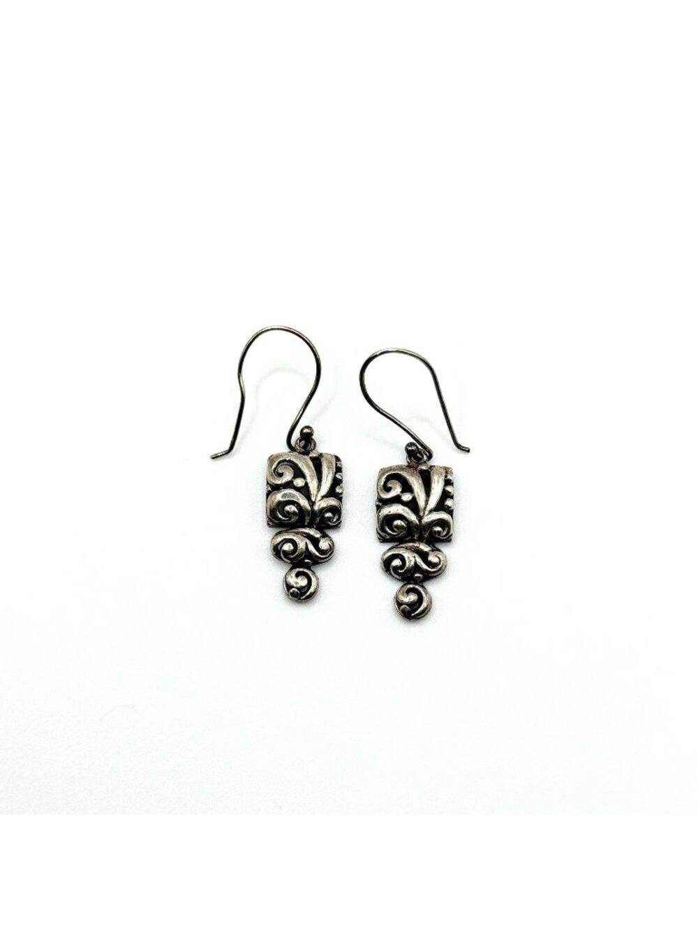 Vintage Artisan Sterling Silver Dangle Earrings